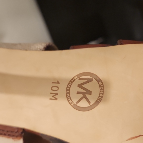 MICHAEL KORS Brown and Tan Women's Heels - Picture 8 of 8